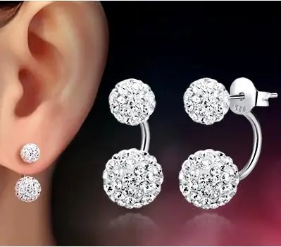 Image de Boucles d'oreilles Shambhala en argent sterling 925 - Élégance brillante