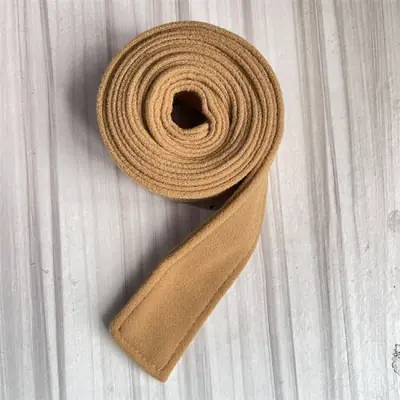Image de Ceinture Double Face Fausse Laine 5x175cm pour Manteau Femme