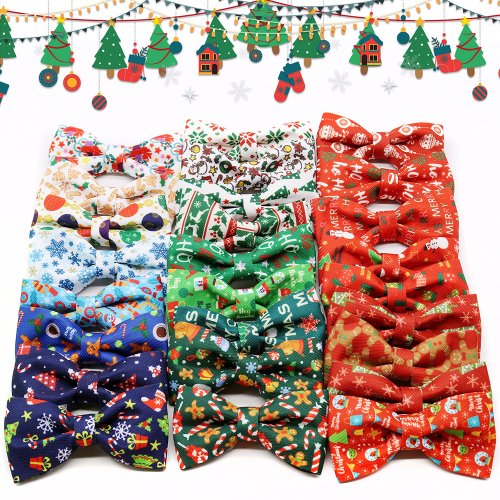 Afbeelding van Kerst Hondenhalsbanden met Elastiek – 40 Stuks Winter Accessoires