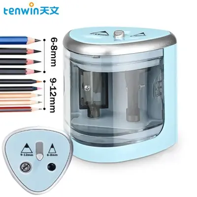 Image de Taille-Crayon Électrique Automatique 2 Troux - Pratique & Rapide