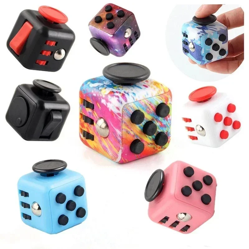 Imagen de Cubo Mágico Anti-Estrés Arcoíris – Juguete Sensorial para Descompresión