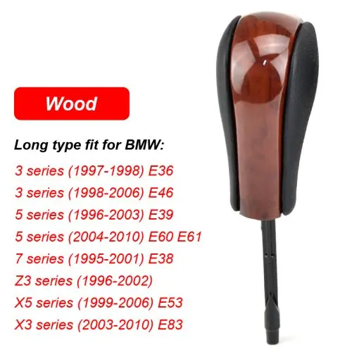 Image de Pommeau de Levier de Vitesse en Fibre de Carbone pour BMW