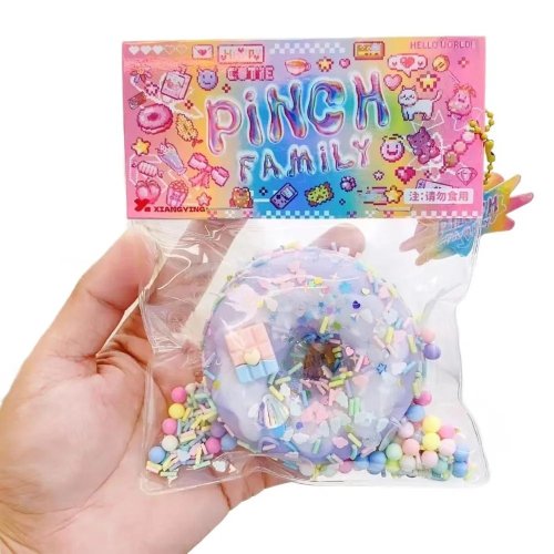 Bild von Kawaii Squishy-Spielzeug Set – Stressabbauende Fidget Toys in Form von Donuts und Waffeln, Weiches Druckspielzeug für Kinder und Erwachsene