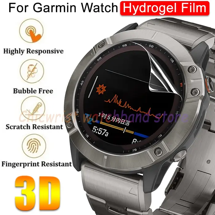 Image de Film Hydrogel Protecteur pour Garmin Fenix 8, 7, 6 & 5