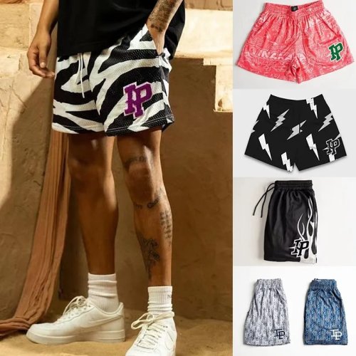 Afbeelding van Herensportkleding: Ademende, Sneldrogende Korte Broek voor Zomer, Fitness, Strand en Sport – Comfortabele Mesh Shorts voor Joggen, Basketbal en Dagelijks Gebruik