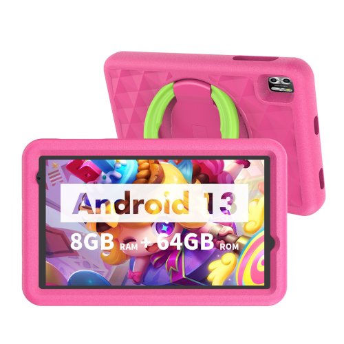 Image de Tablette Enfant 8 Pouces Android 13 - Écran HD, 8 Go RAM, 64 Go ROM