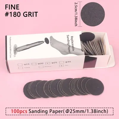 Image de Papier Abrasif 25mm pour Pédicure - Élimine Callosités & Cuticules