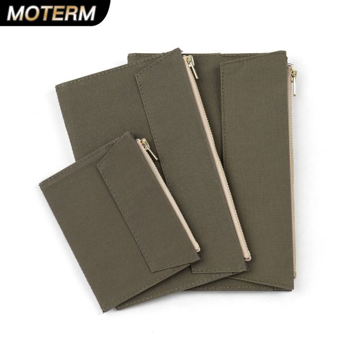Immagine di Tasca in Canapa con Cerniera per Notebook in Vera Pelle