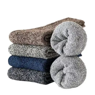 Image de Chaussettes Thermiques Hommes - 5 Paires Ultra-Douces & Chauffantes
