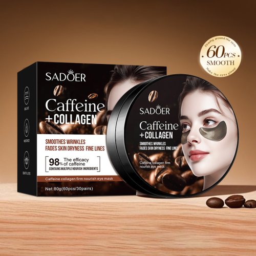Afbeelding van Natuurlijke Oogmaskers met Cafeïne & Kristal Collageen – Anti-Donkere Kringen, Verjongend & Hydraterend voor Gevoelige Oogomgeving