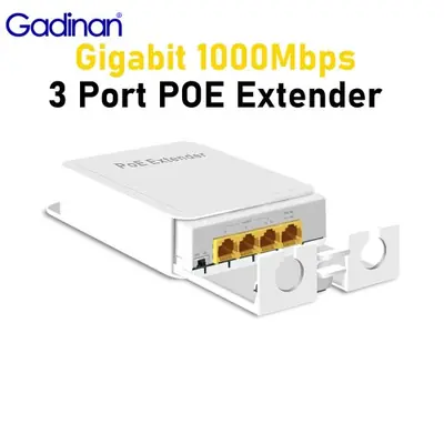 Image de Prolongateur Ethernet PoE Gigabit 1 Entrée 3 Sorties - Étanche & Extérieur