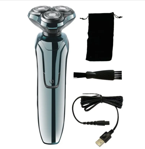 Immagine di Uomini 7D Galleggiante Uomini Rasoio Elettrico Bagnato Secco Barba Tagliacapelli Rasoio Elettrico Ricaricabile Testa Calva Macchina Da Barba Display LCD