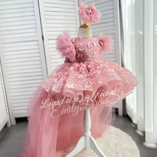 Image de Robe Fleurie Princesse pour Bébé Fille - Mariage & Communion