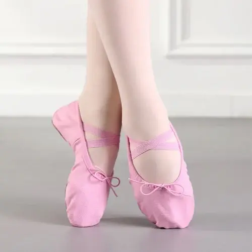 Image de Chaussures de Ballet En Toile - Pour Toute la Famille