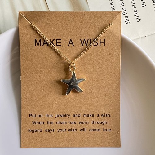 Immagine di Collana di stelle marine per il regalo di festa estiva Collana girocollo di nuova moda adorabile e carina Gioielli all'ingrosso