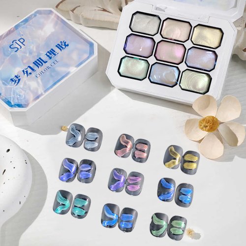 Bild von Natürliches Semi-Permanent UV/LED Gel Nagellack in Gelb mit Farbverlauf – 9 Farben, DIY Nagelkunst für Salon-Qualität zu Hause