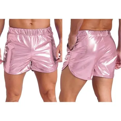 Image de Short Sport Homme Métallique Brillant - Été & Musculation