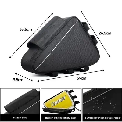 Image de Sac Batterie Électrique pour Vélo 36V-72V - Noir
