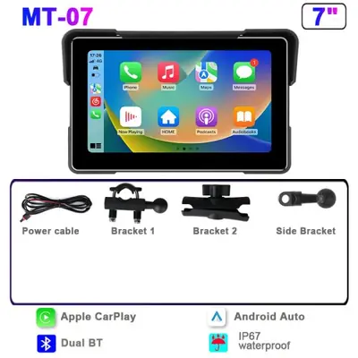 Image de GPS Moto 7'' Étanche avec CarPlay & Android Auto