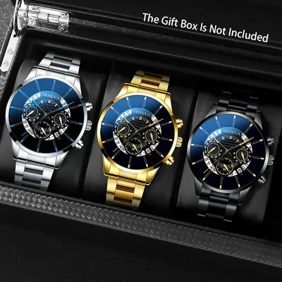 Image de Montre Homme Quartz 3 Pièces - Élégante & Pratique
