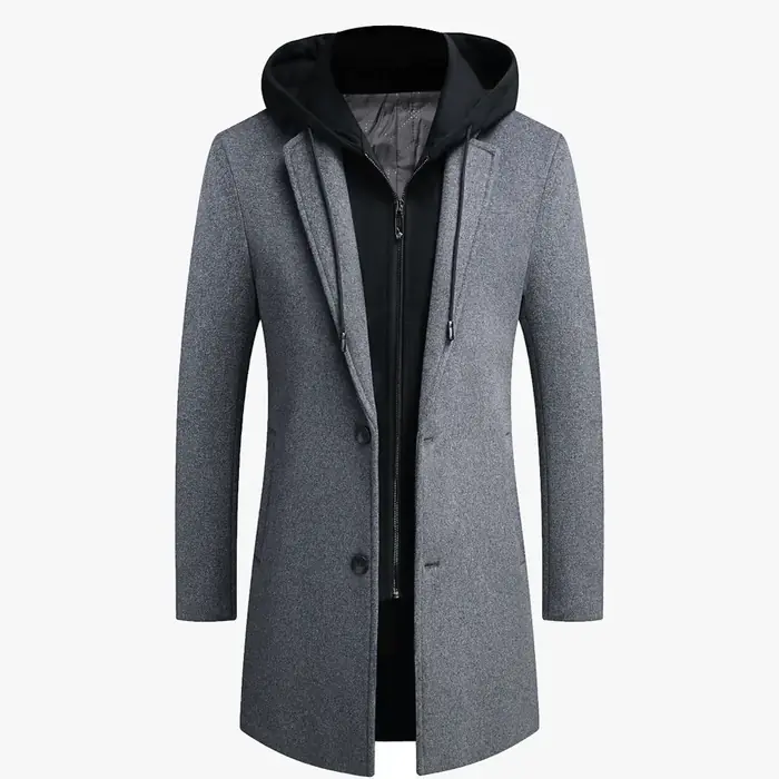 Image de Manteau Homme Laine Hiver - Chaud & Décontracté