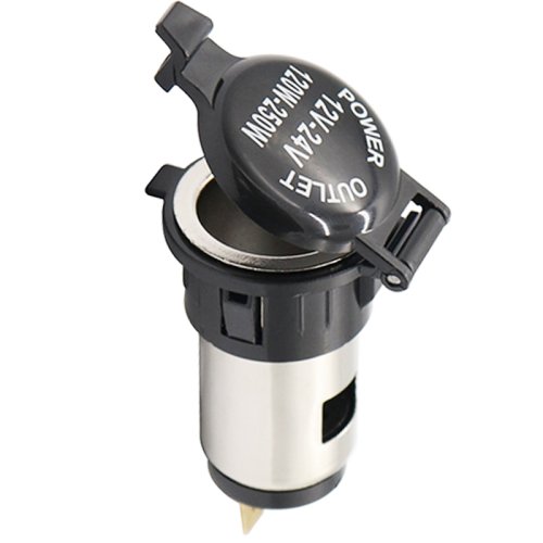 Zdjęcie Zapalniczka samochodowa 12V/24V, 120W, wodoodporna, zasilanie do motocykla, łodzi i samochodu – gniazdo zapalniczki z wtyczką