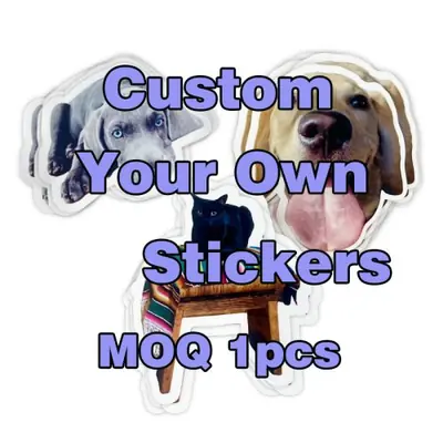 Image de Autocollants PVC Transparent Personnalisés avec Logo