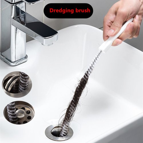 Immagine di Spazzola Flessibile Lunga per Pulizia Tubi e Scarichi: Strumento Naturale per Rimuovere Intasamenti in Cucina, Bagno e Fogne
