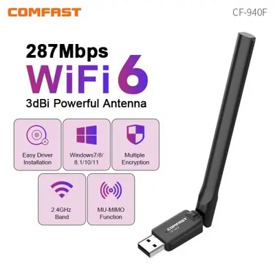 Image de Adaptateur WiFi USB 2.4G AX300 - 287 Mbps
