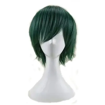 Image de Perruque Cosplay Verte Menthe Courte & Lisse