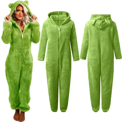 Image de Pyjama Onesie Femme à Capuche - Confort Hiver 2023