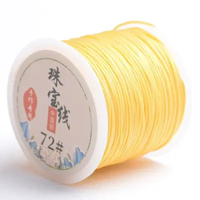 Image de Fil Nylon Macramé 0,8mm - 50m pour Bracelets & Créations DIY