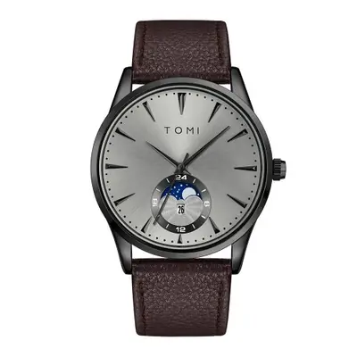 Image de Montre Homme Luxe Cuir - Grand Cadran & Calendrier