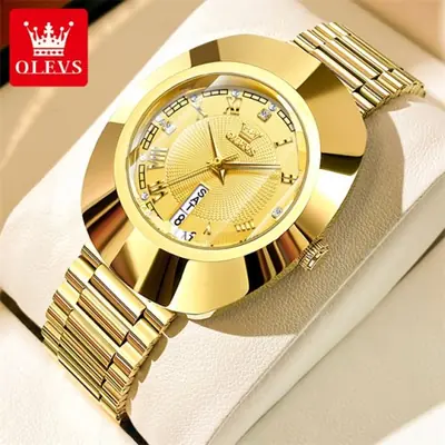 Image de Montre Femme Élégante en Acier Tungstène doré
