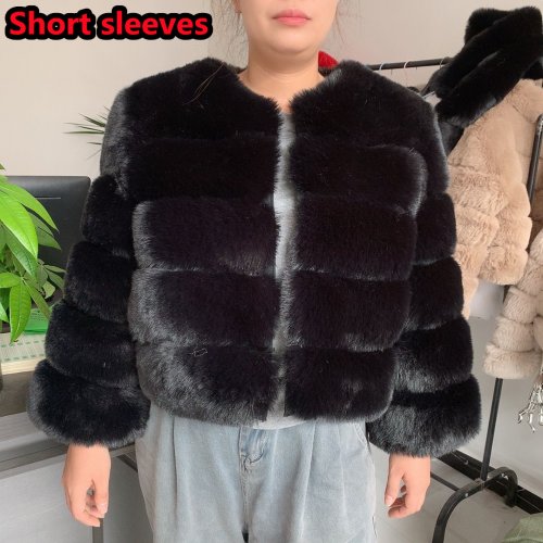 Image de Manteau Fausse Fourrure Femme - Chaud & Élégant