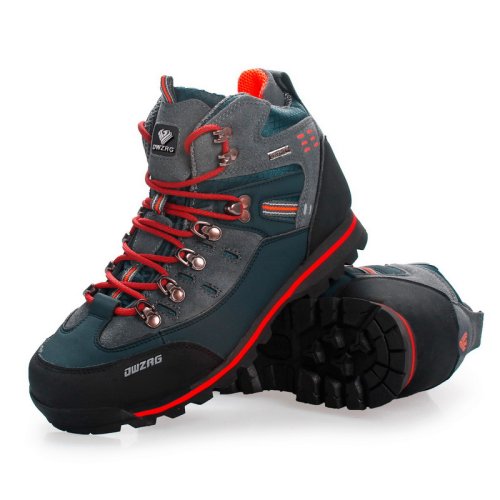 Image of Men Climbing Shoes Outdoor Fashion Anti Slip Wear-resistant Hiking Boots Comfortable Waterproof Snow Walking Travel Sports Shoes