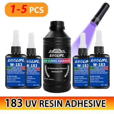 Image de Kit Adhésif UV pour Bijoux DIY - Séchage Rapide