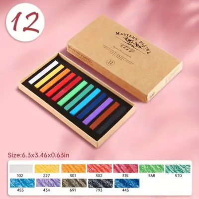 Image de Pastels Souples Professionnels - 12 à 48 Couleurs