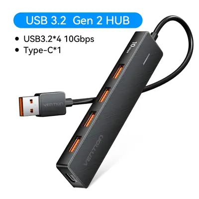 Image de Hub USB-C 5 Ports 10Gbps - Charge & Connectivité Ultra-Rapide