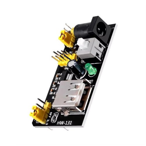 Imagen de Módulo de Fuente de Alimentación para Placa Arduino con Placa de Pruebas sin Soldadura MB102 - 3.3V y 5V