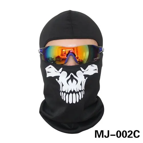 Image de Cagoule Moto Imprimée Crâne - Protection Anti-Vent & Chaleur