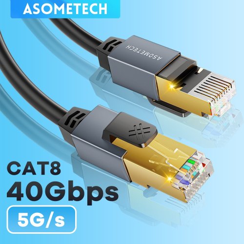 Image de Câble Ethernet Cat 8 40Gbps - Ultra Rapide & Fiable