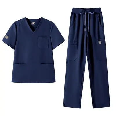 Image de Blouse Chirurgicale Femme - Uniforme Médical Antibactérien & Imperméable