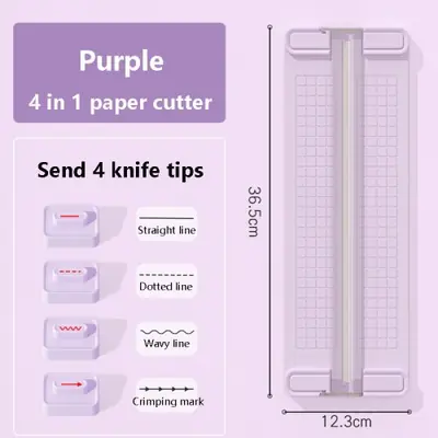 Image de Ciseaux à Papier 4 en 1 - Coupe Précise & Rapide