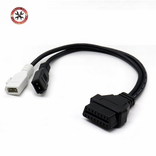 Zdjęcie Adaptér diagnostyczny OBD1/OBD2 VAG 2x2 pin do 16-pinowego złącza OBD2 – kabel diagnostyczny dla samochodów Audi i innych modeli VAG