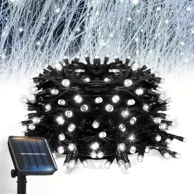 Image de Guirlande LED Solaire Extérieure - Éclairage Magique pour Fêtes