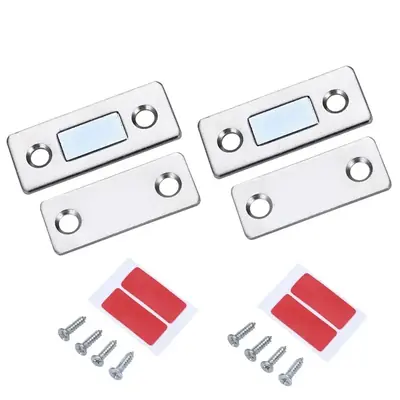 Image de Loquet Magnétique Ultra Fin - Fermeture Discrète pour Tiroirs et Armoires