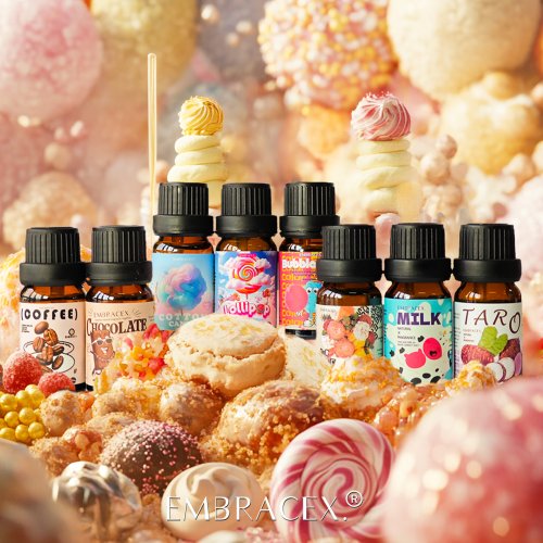Image de Huiles Essentielles Gourmandes - Vanille, Coco, Café & Chocolat