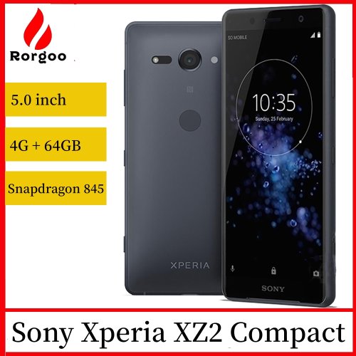 Imagen de Sony Xperia XZ2 Compact SO-05K H8314 H8324 4G teléfono móvil Original 5,0 ''4GB + 64GB tarjeta SIM simple/doble NFC Android SmartPhone