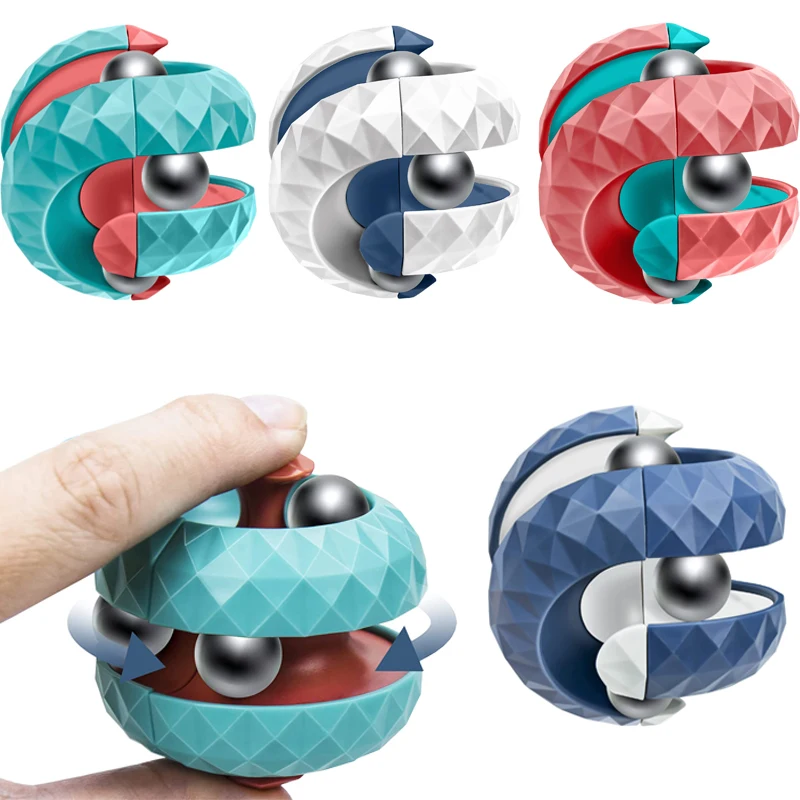 Juguete de descompresión para niños, cubo de bola orbital, juguetes sensoriales antiestrés, juguetes antiestrés para niños, Spinner, regalos para niños, entrenamiento de enfoque